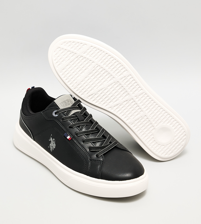 NATEN Textured Low-Top Sneakers