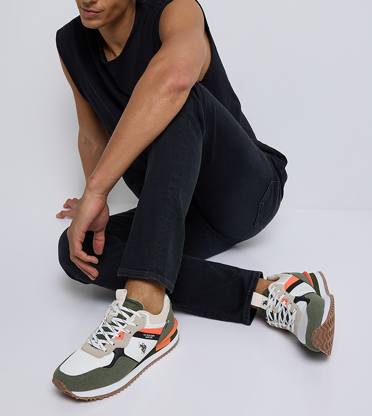 RUJO Color Block Low-Top Sneakers