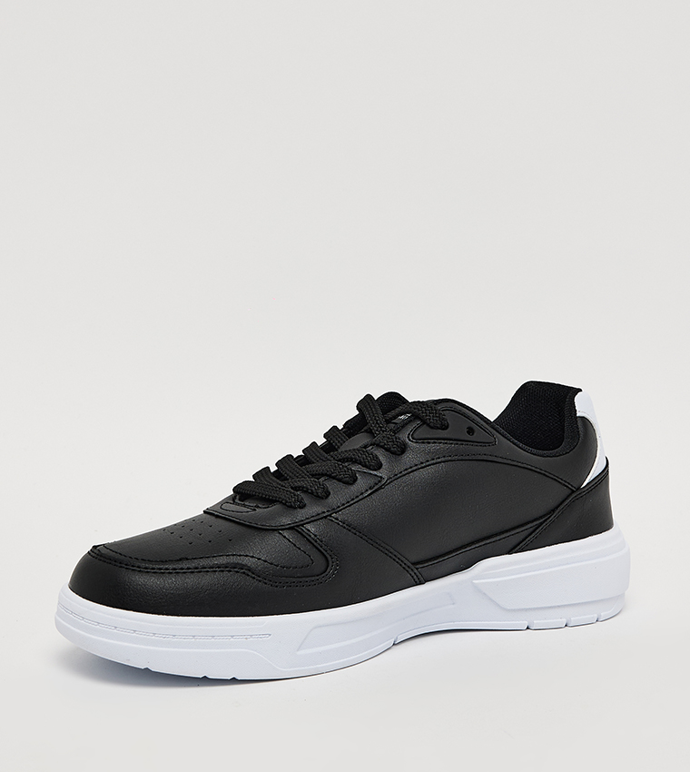 REKE Logo Printed Lace-Up Sneakers