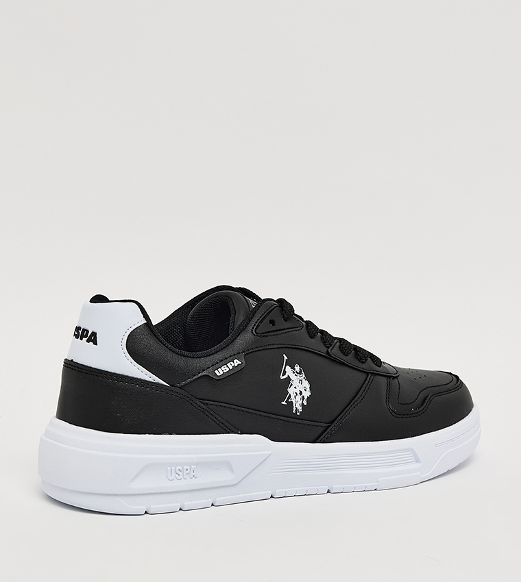 REKE Logo Printed Lace-Up Sneakers