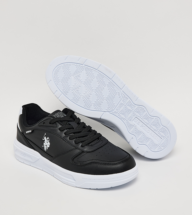 REKE Logo Printed Lace-Up Sneakers