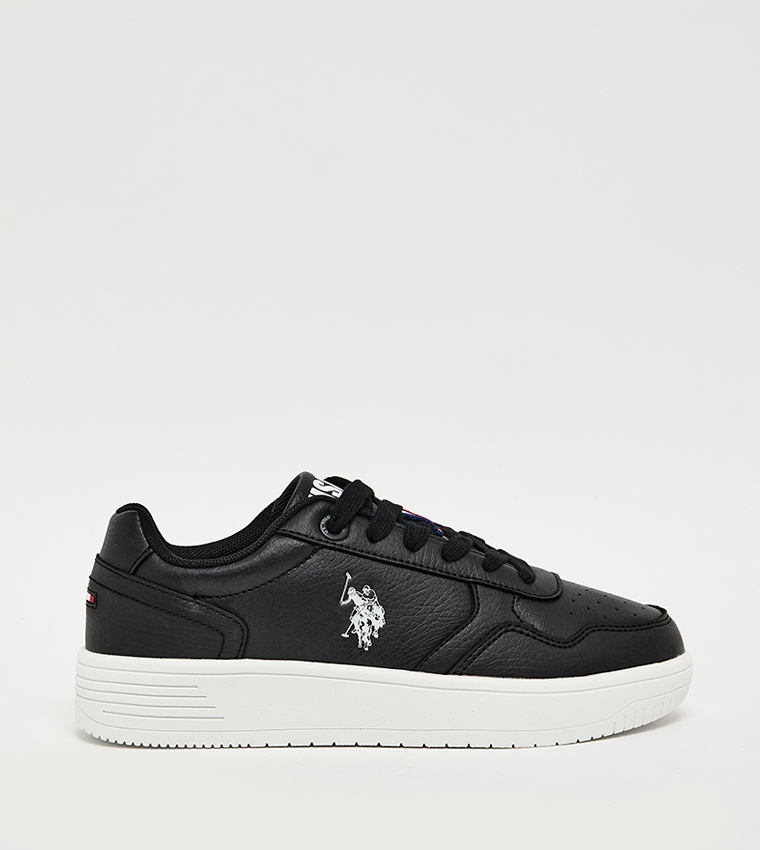 COSTER Logo Printed Low Top Lace Up Sneakers