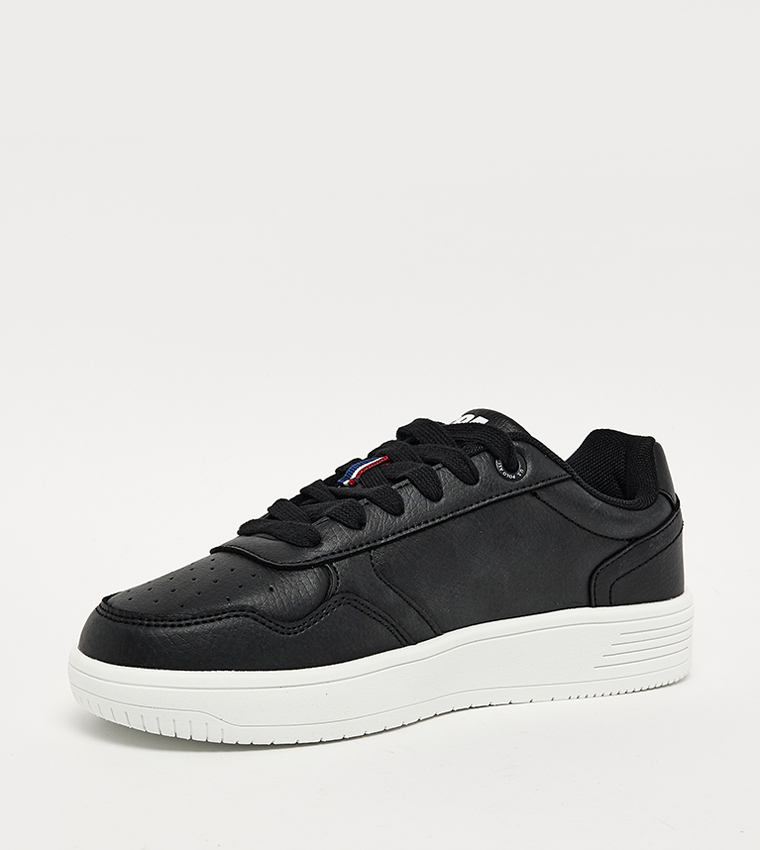 COSTER Logo Printed Low Top Lace Up Sneakers
