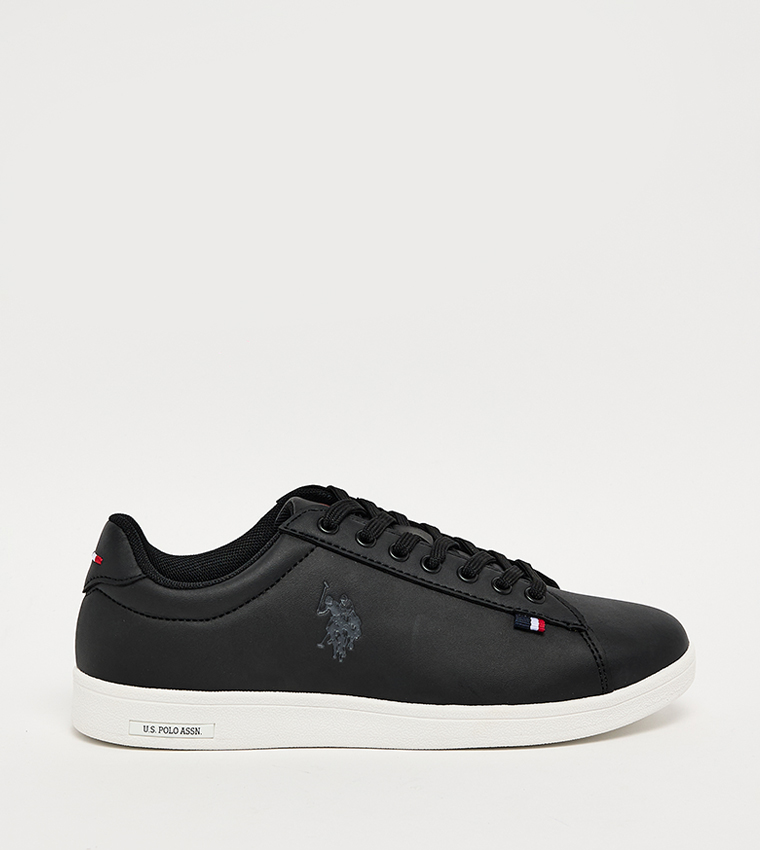 FRANCO Logo Printed Low Top Lace Up Sneakers