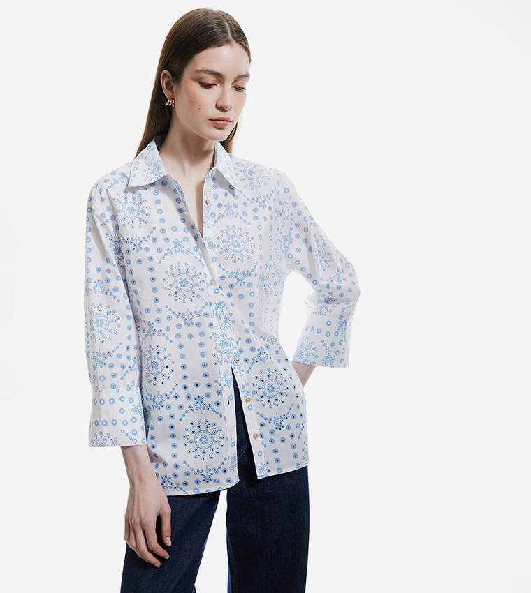 Patterned Long Sleeves Shirt