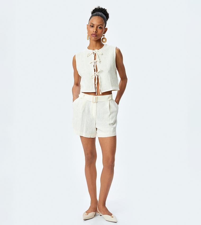 Tie-Up Crop Vest