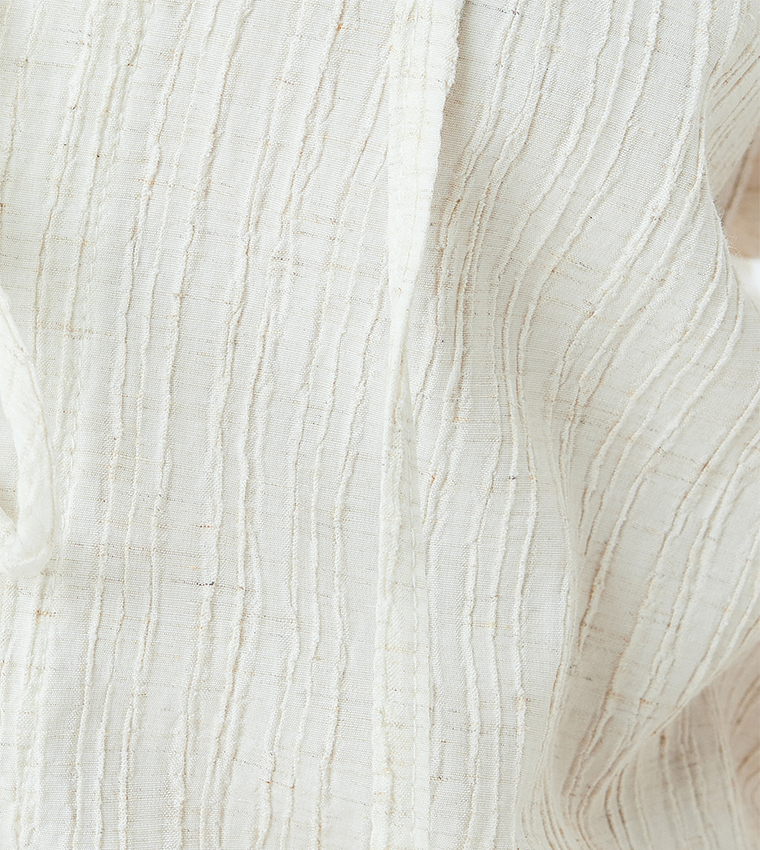 Textured Long Sleeves Top