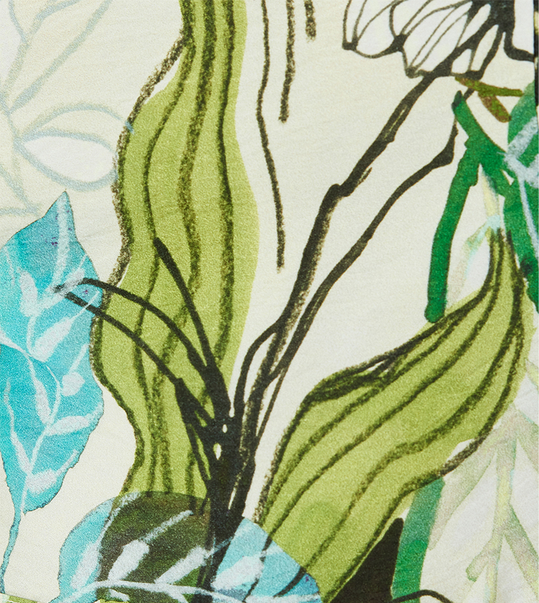 Printed One-Shoulder Dress