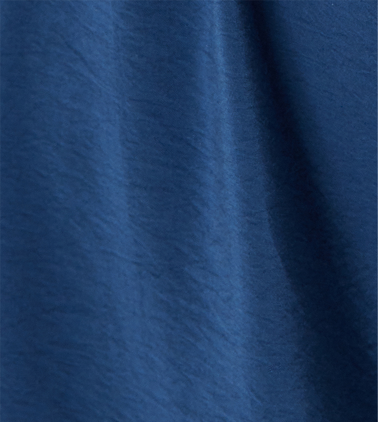 Solid Cap Sleeves Shirt Dress
