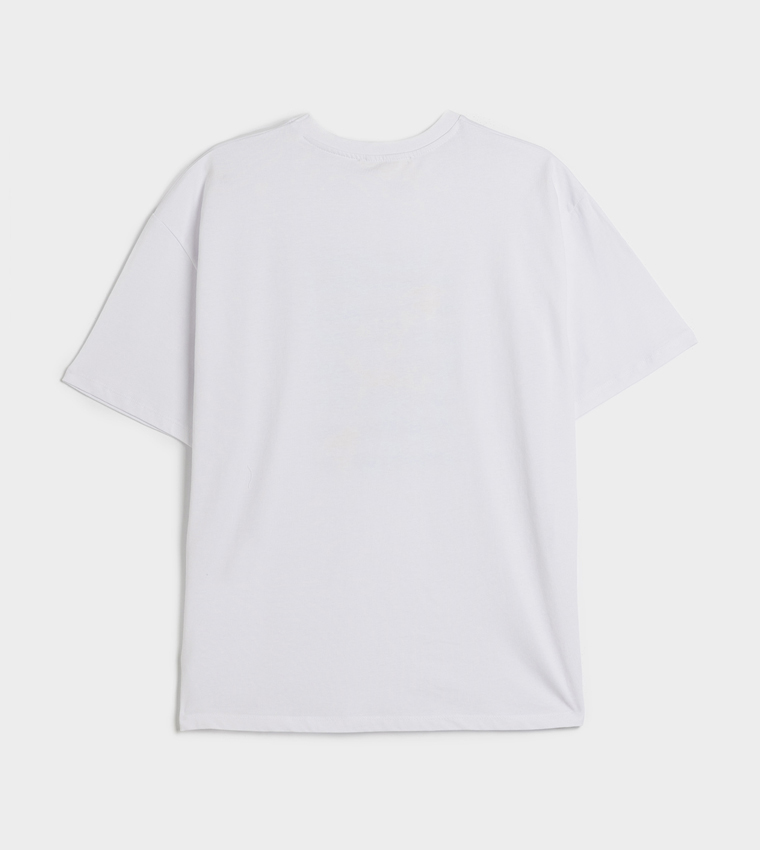Printed Short Sleeves Oversized T-Shirt