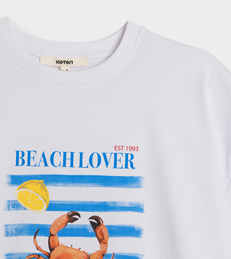 Printed Short Sleeves Oversized T-Shirt