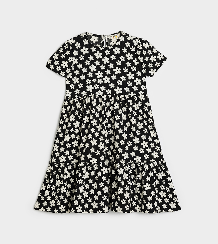Floral Printed Tiered Dress