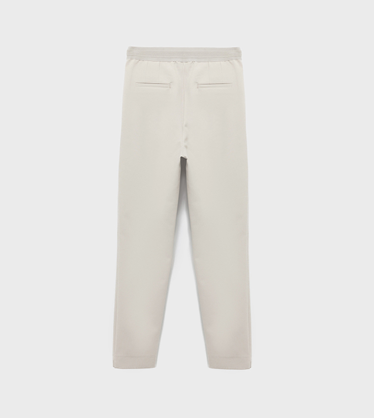 High Waist Cigarette Fit Trousers
