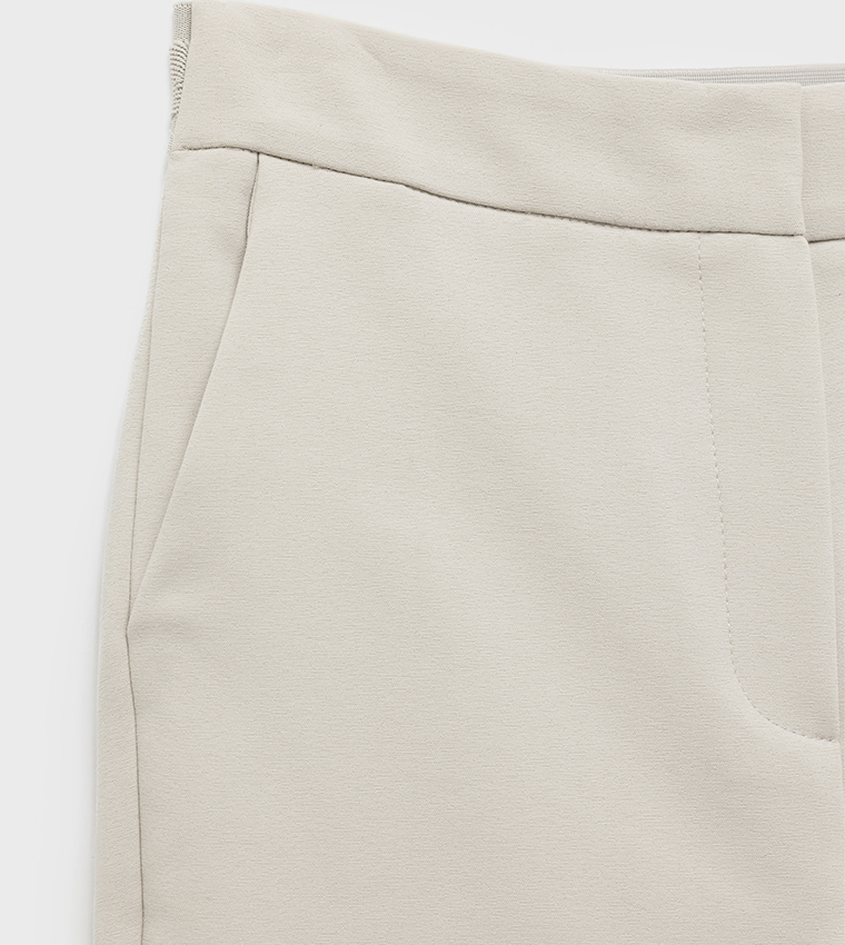 High Waist Cigarette Fit Trousers