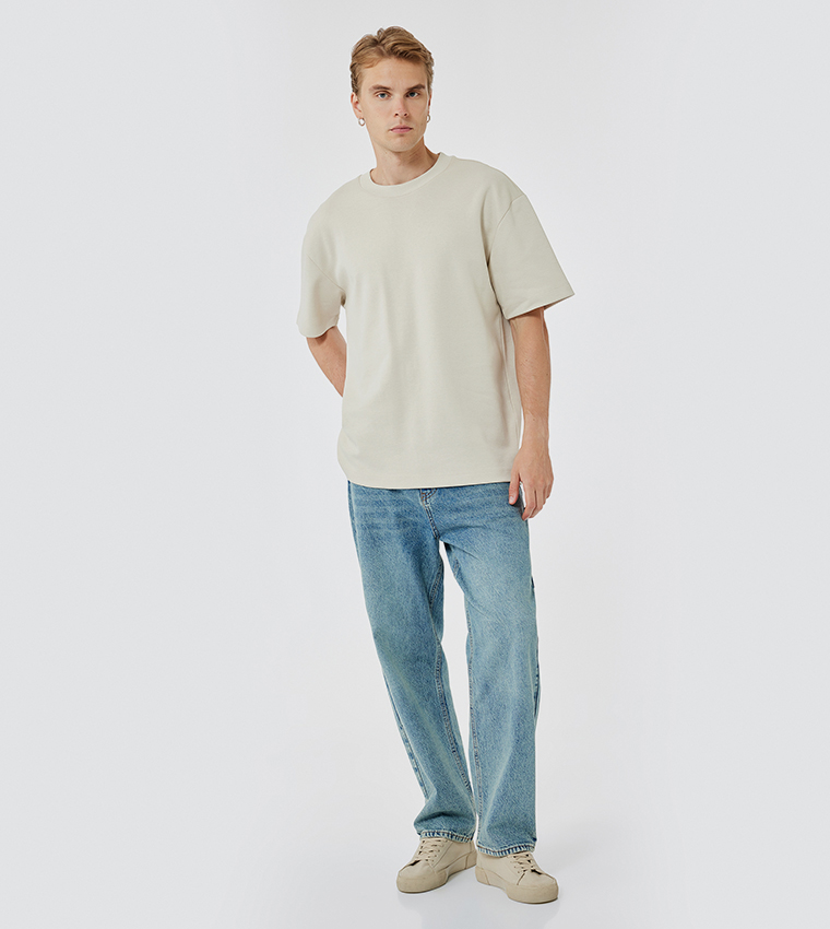Faded Baggy Fit Jeans
