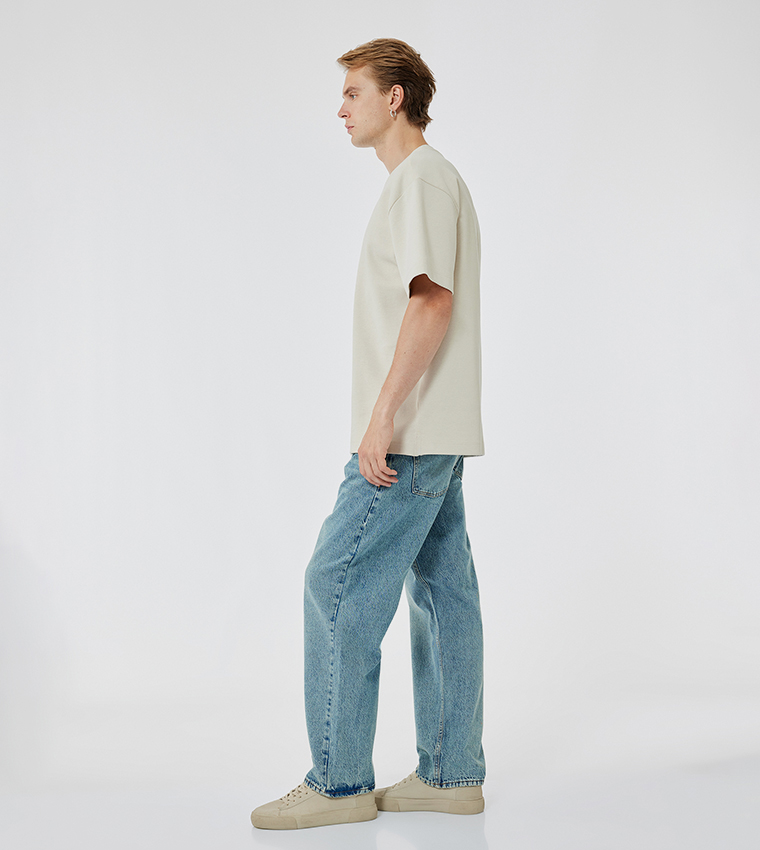 Faded Baggy Fit Jeans