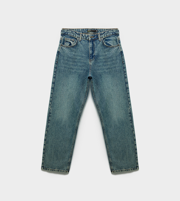 Faded Baggy Fit Jeans