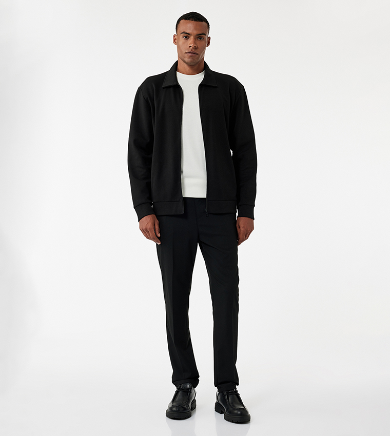 Solid Zip-Through Jacket