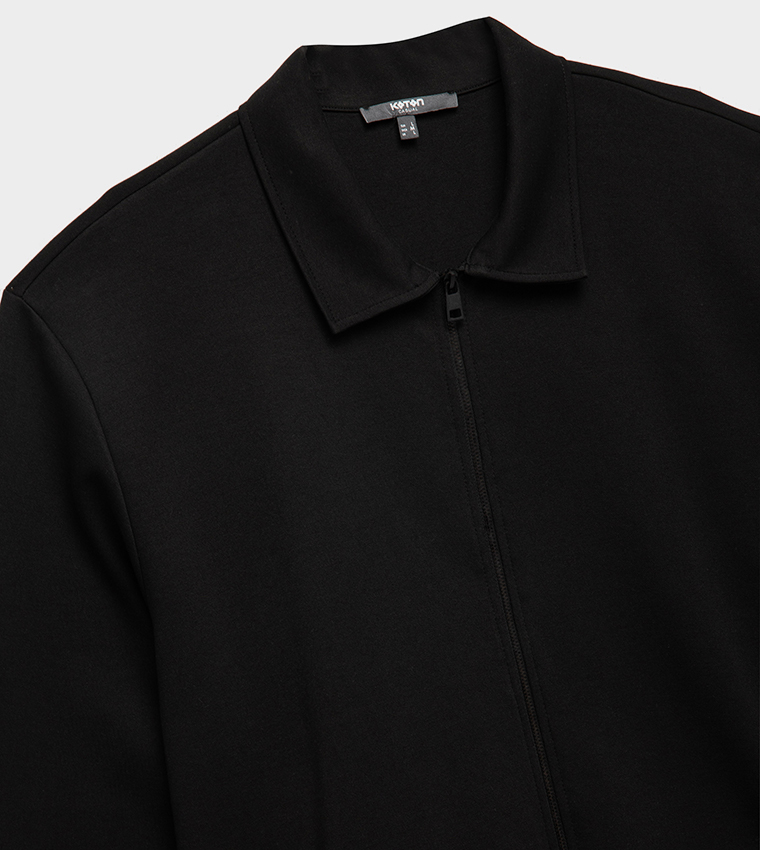 Solid Zip-Through Jacket