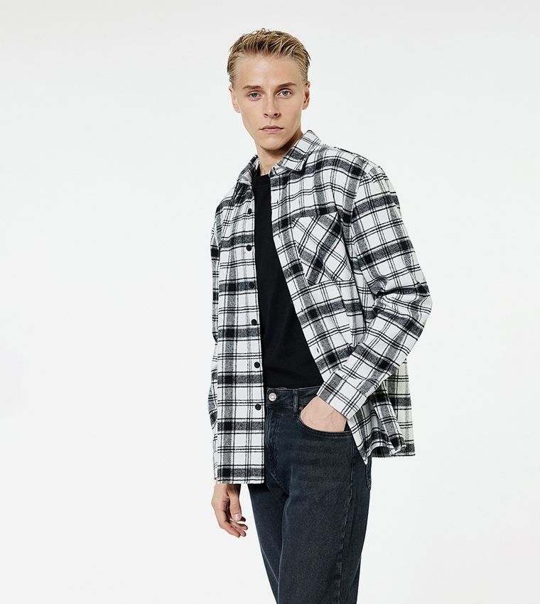 Plaid Long Sleeves Flannel Shirt