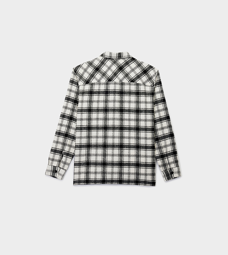 Plaid Long Sleeves Flannel Shirt