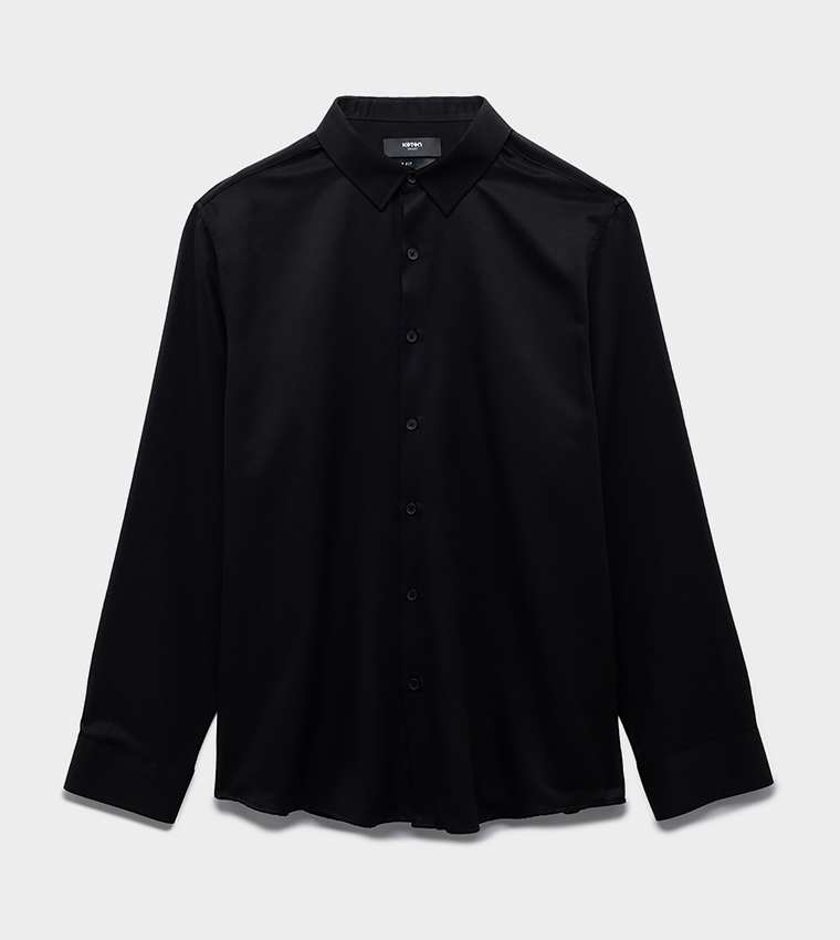 Solid Regular Fit Long Sleeves Shirt