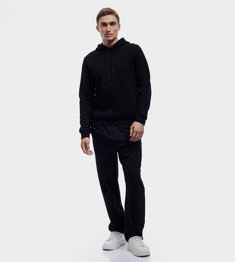 Solid Long Sleeves Hoodie