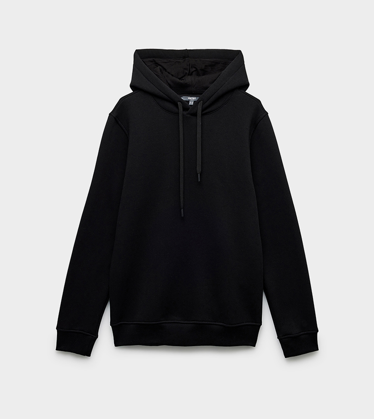 Solid Long Sleeves Hoodie