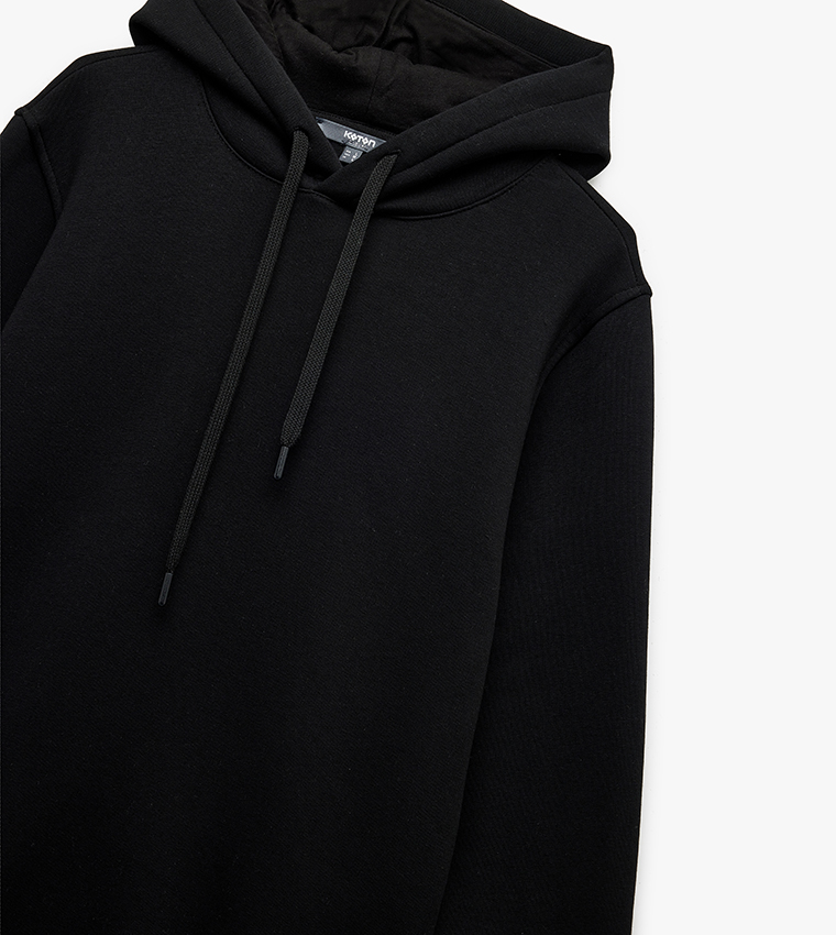 Solid Long Sleeves Hoodie