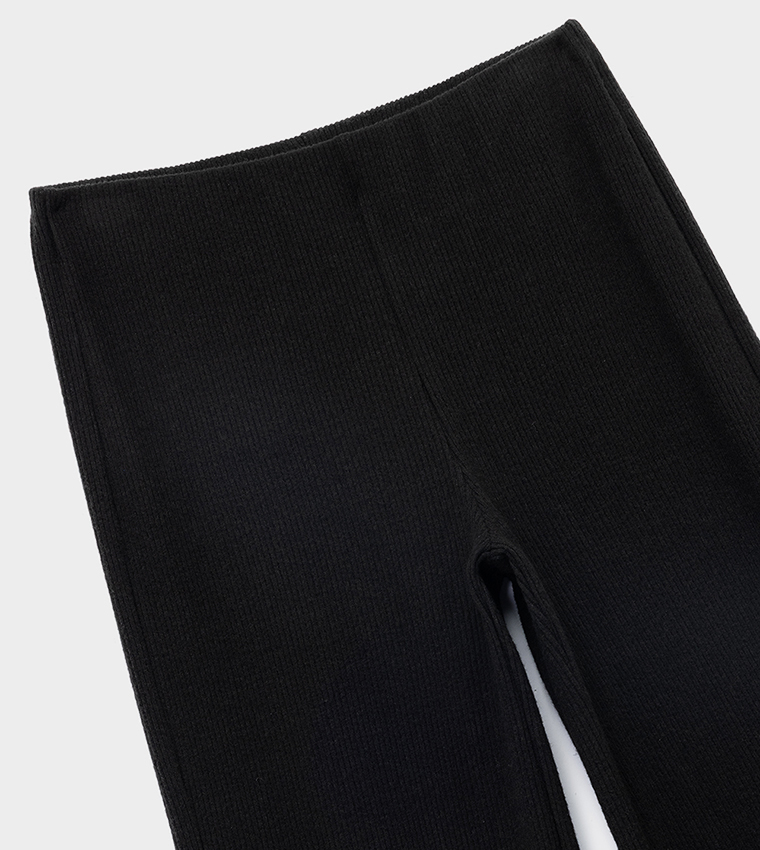Ribbed Wide Leg Pants