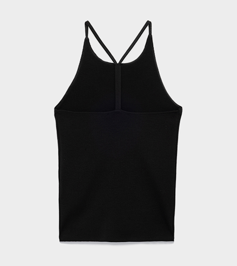 Ribbed Halterneck Top