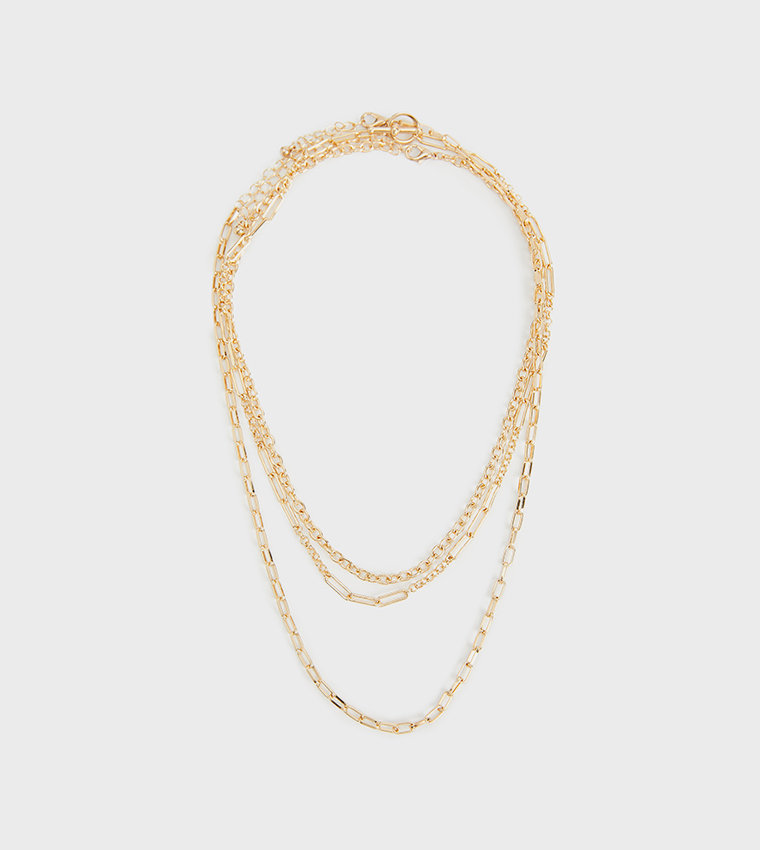 Gold-Tone Layered Necklace
