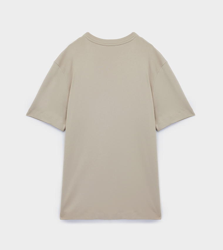 Solid Crew Neck T-Shirt