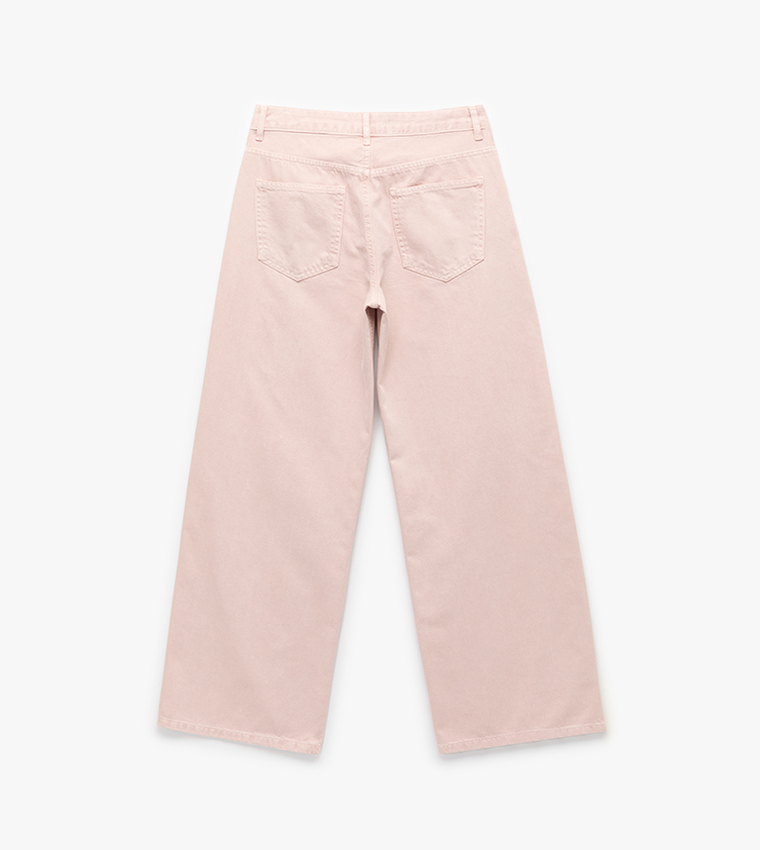 Washed Wide Leg Jeans