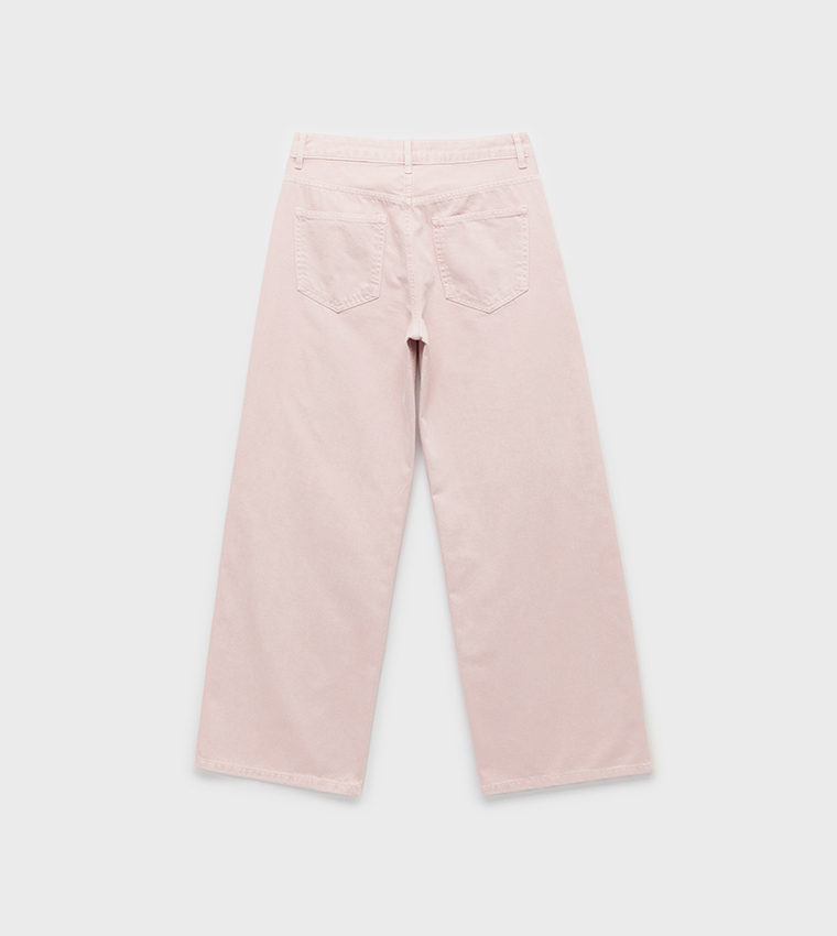 Washed Wide Leg Jeans