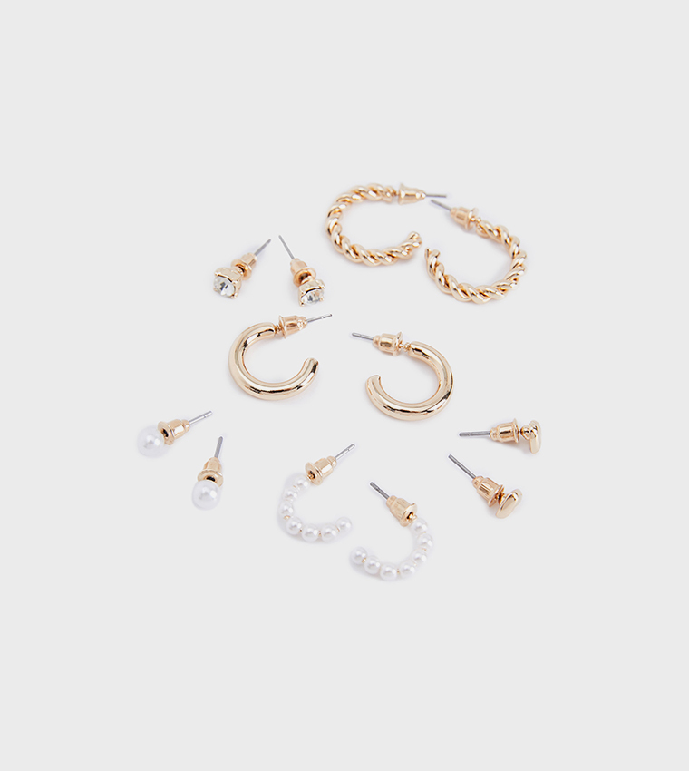 حلق مسمار ودائري - 6 قطع