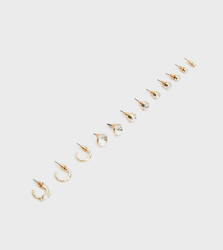 حلق مسمار ودائري - 12 قطعة