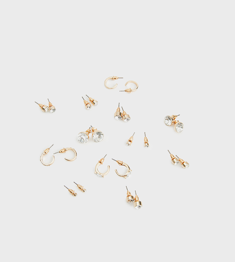 حلق مسمار ودائري - 12 قطعة