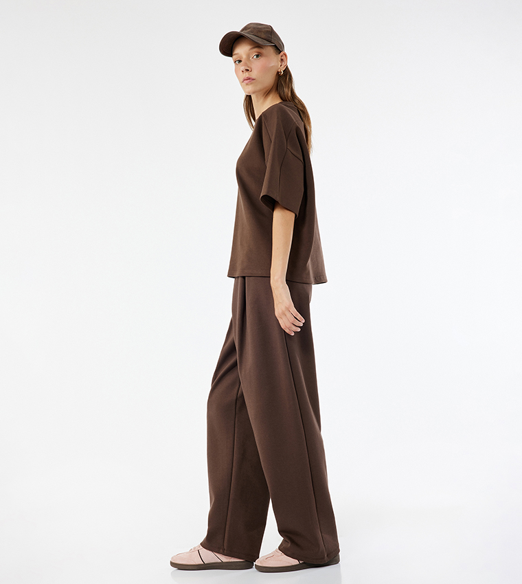 Drawstring Waist Sweatpants
