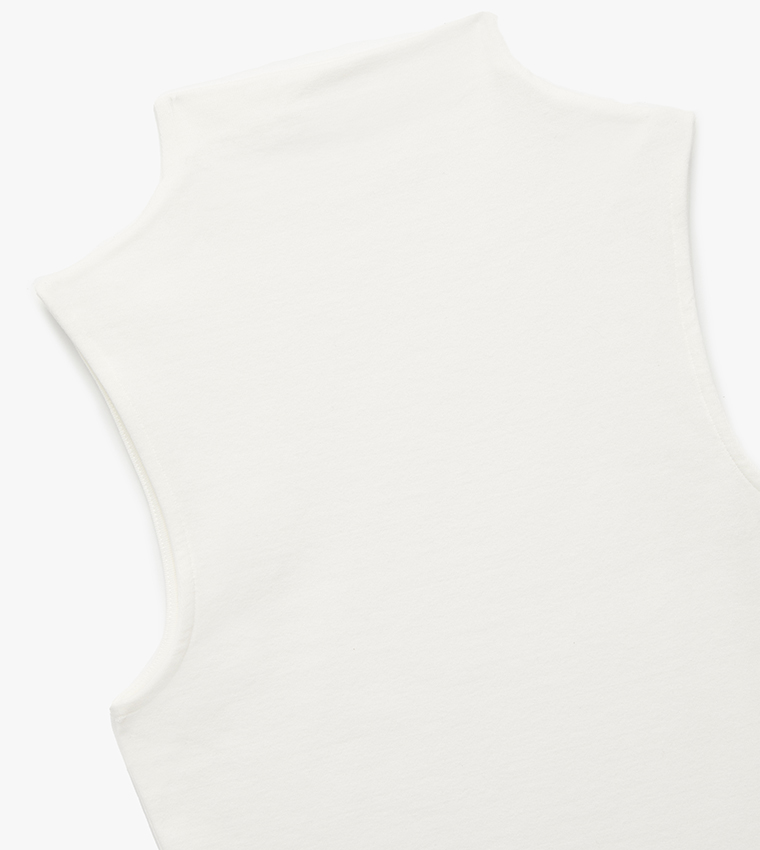 Solid High Neck Top