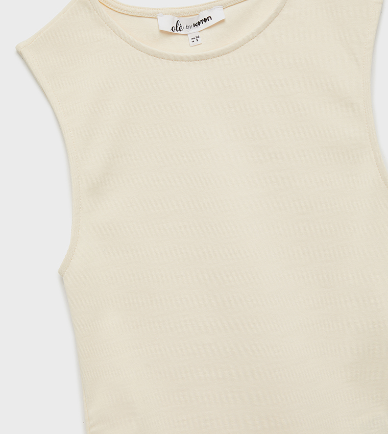 Ruched Sleeveless Top