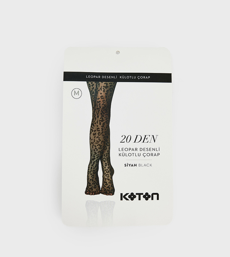 20 Den Leopard Printed Stockings