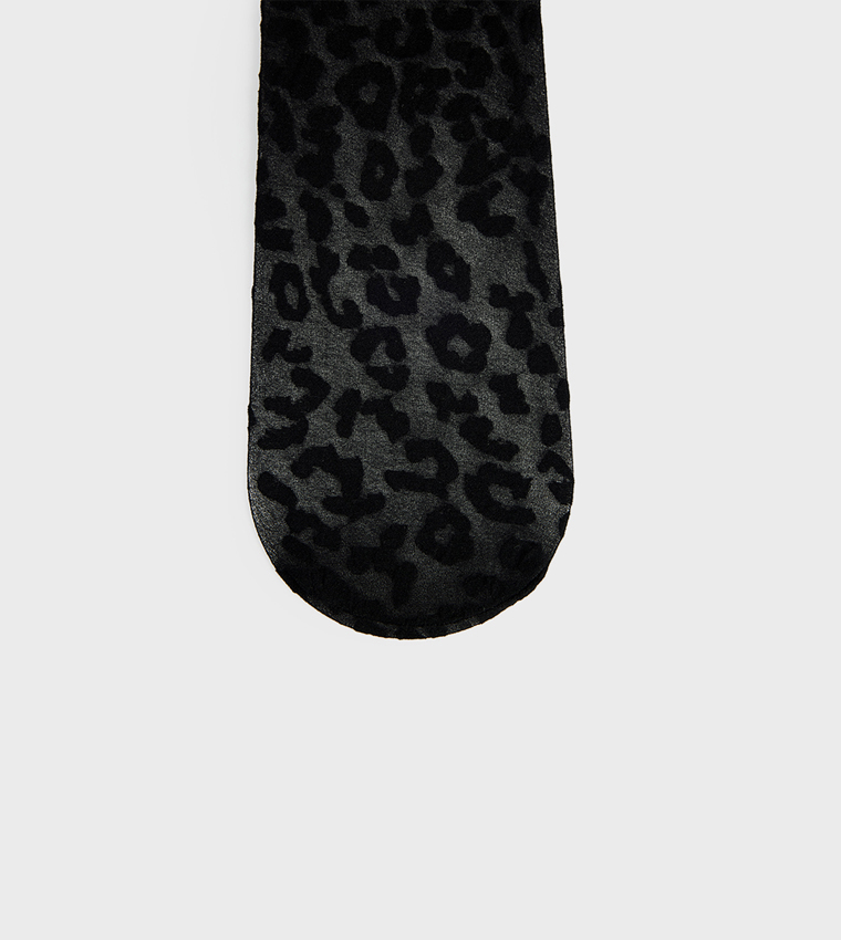 20 Den Leopard Printed Stockings