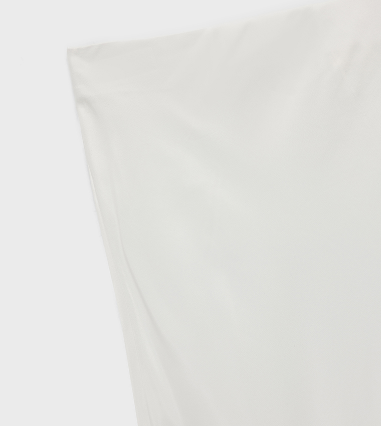 Solid Flared Satin Maxi Skirt