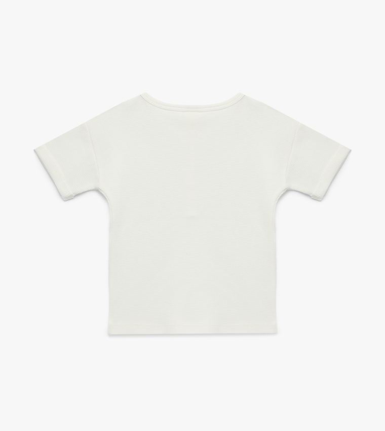 Textured Short Sleeves T-Shirt