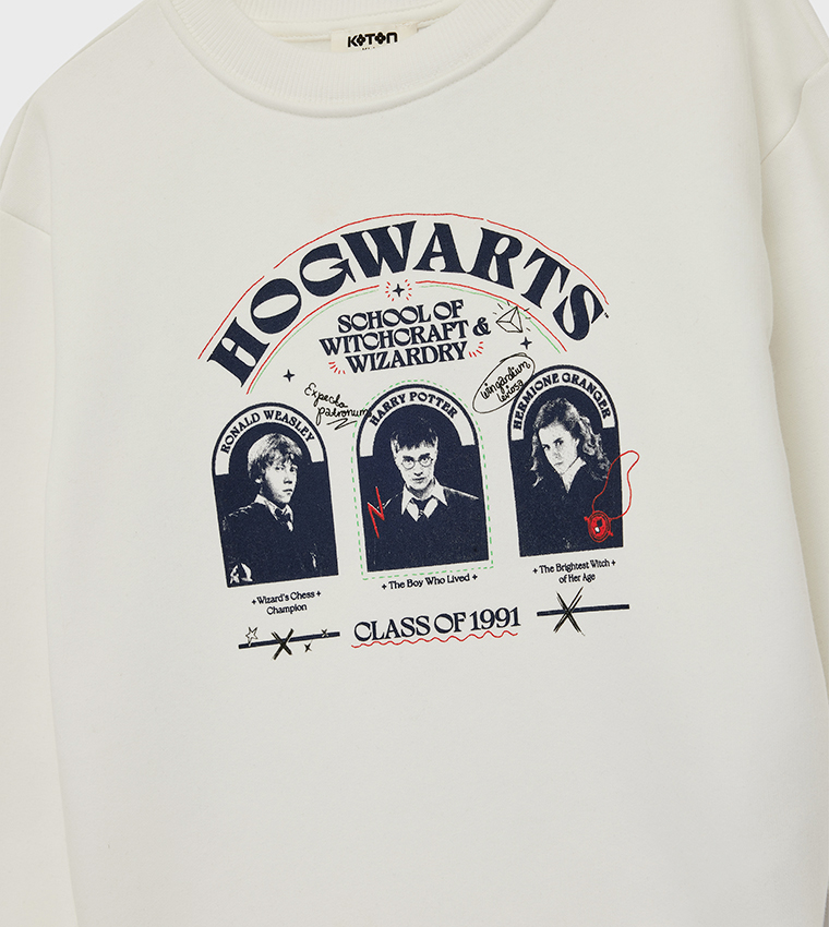 Harry Potter Printed Crew Neck Sweatshirt