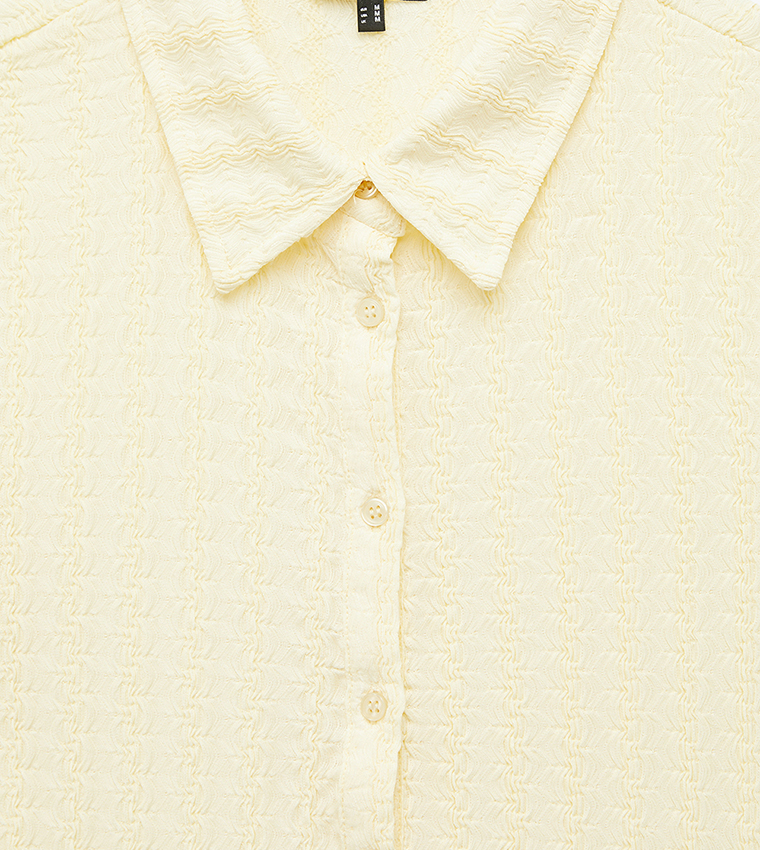 Textured Short Sleeves Shirt