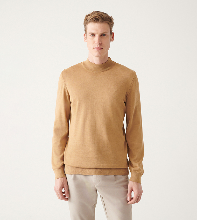Solid Long Sleeves Sweater