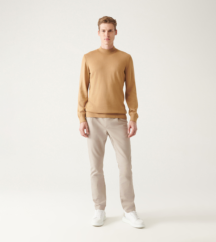 Solid Long Sleeves Sweater
