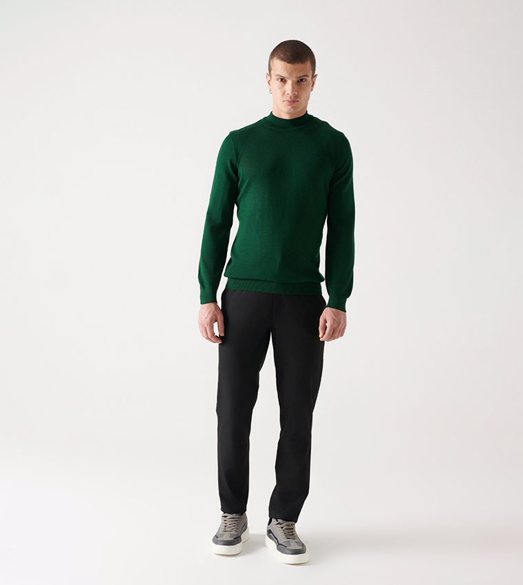 Solid Long Sleeves Sweater